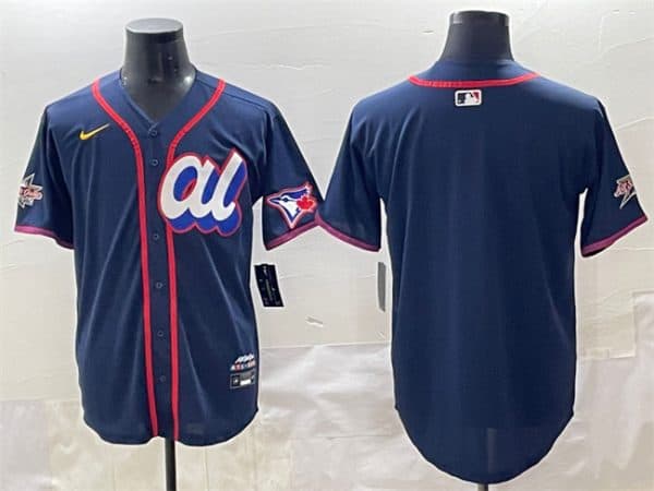 American League Toronto Blue Jays Blank Navy 2025 All-Star Edition Limited Stitched Jersey