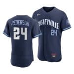 Chicago Cubs #24 Joc Pederson 2021 Navy City Connect Stitched Jersey