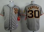 Giants #30 Orlando Cepeda Grey Cool Base Stitched Jersey