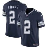 Dallas Cowboys #2 Juanyeh Thomas Navy 2025 Vapor Untouchable Limited Stitched Jersey