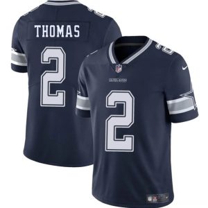 Dallas Cowboys #2 Juanyeh Thomas Navy 2025 Vapor Untouchable Limited Stitched Jersey