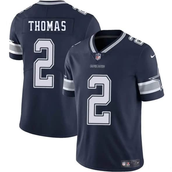 Dallas Cowboys #2 Juanyeh Thomas Navy 2025 Vapor Untouchable Limited Stitched Jersey