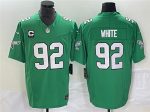Philadelphia Eagles #92 Reggie White Green 2023 F.U.S.E. With C Patch Vapor Untouchable Stitched Jersey