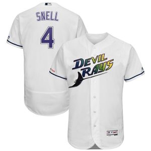 Tampa Bay Rays #4 Blake Snell White Flex Base Stitched Jersey