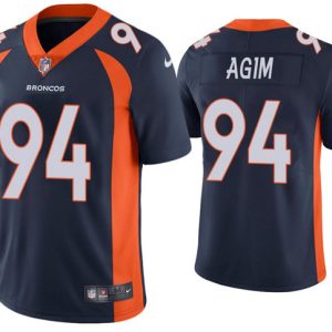 Denver Broncos #94 McTelvin Agim Navy Vapor Untouchable Limited Stitched Jersey
