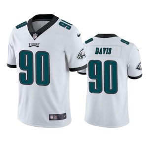 Philadelphia Eagles #90 Jordan Davis White Vapor Untouchable Limited Stitched Jersey