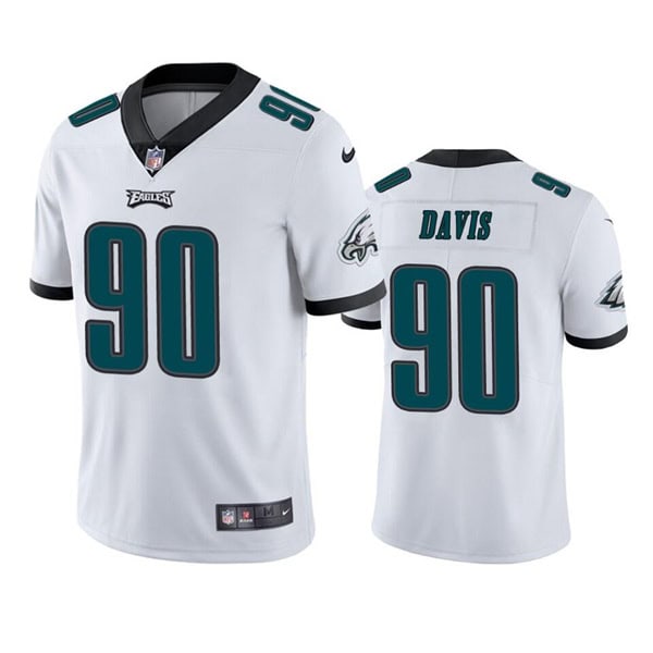 Philadelphia Eagles #90 Jordan Davis White Vapor Untouchable Limited Stitched Jersey