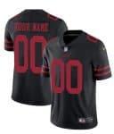 49ers Customized Black Vapor Untouchable Limited Stitched Jersey