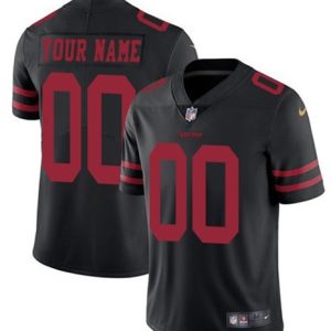 49ers Customized Black Vapor Untouchable Limited Stitched Jersey