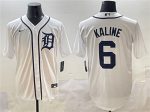 Detroit Tigers #6 Al Kaline White Cool Base Stitched Jersey