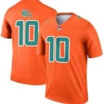Miami Dolphins #10 Tyreek Hill Orange Inverted Legend Stitched Football Jersey