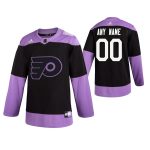 Philadelphia Flyers Adidas Black Hockey Fights Cancer Custom Practice NHL Stitched Jersey