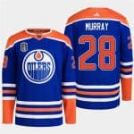 Edmonton Oilers #28 Connor Brown Royal 2024 Stanley Cup Final Patch Stitched Jersey