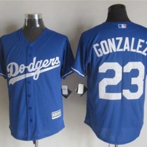 Dodgers #23 Adrian Gonzalez Blue New Cool Base Stitched Jersey