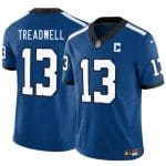 Indianapolis Colts #13 Laquon Treadwell Blue 2025 F.U.S.E. Throwback Vapor Limited Stitched Jersey