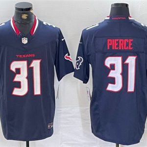 Houston Texans #31 Dameon Pierce Navy F.U.S.E. Vapor Limited Football Stitched Jersey