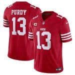 San Francisco 49ers #13 Brock Purdy Red 2025 F.U.S.E. With 3-Star C Patch Vapor Untouchable Limited Stitched Jersey