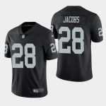 Raiders #28 Josh Jacobs Black Vapor Untouchable Limited Stitched Jersey