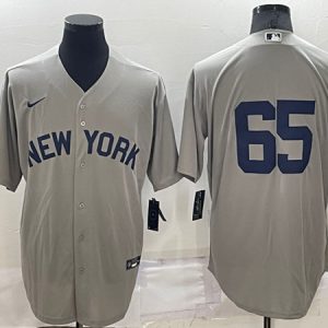 New York Yankees #65 Nestor Cortes Gray Field Of Dreams Cool Base Stitched Baseball Jersey