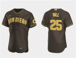 San Diego Padres #25 Tim Hill Brown Flex Base Stitched Jersey