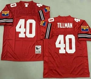 Arizona Cardinals #40 Pat Tillman Red Throwback Jersey