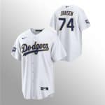 Los Angeles Dodgers #74 Kenley Jansen 2021 Gold Program White Cool Base Stitched Jersey