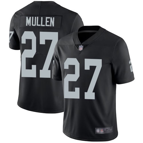 Las Vegas Raiders #27 Trayvon Mullen Black Vapor Limited Stitched Jersey