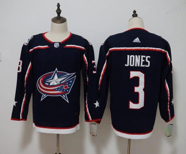 Columbus Blue Jackets #3 Seth Jones Navy Stitched Adidas Jersey