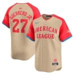 American League #27 Vladimir Guerrero Jr. Cream 2024 All-Star Limited Stitched Jersey