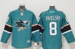 Sharks #8 Joe Pavelski Stitched Teal Jersey