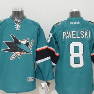 Sharks #8 Joe Pavelski Stitched Teal Jersey