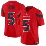 Houston Texans 5 Jalen Pitre Red 2024 Alternate F.U.S.E Vapor Stitched Jersey