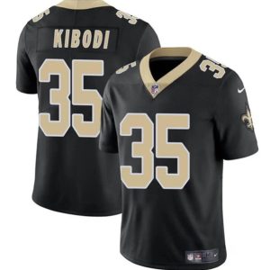New Orleans Saints #35 Jacob Kibodi Black Vapor Limited Stitched Jersey