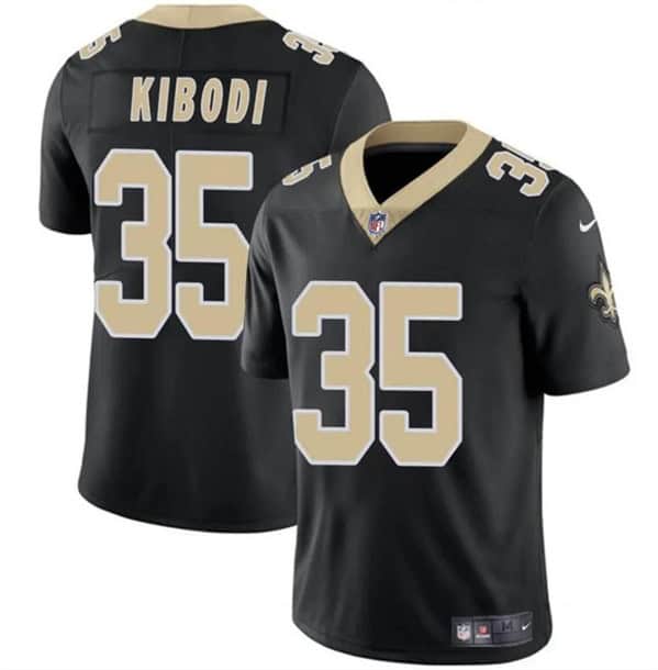 New Orleans Saints #35 Jacob Kibodi Black Vapor Limited Stitched Jersey