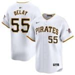 Pittsburgh Pirates #55 Jason Delay White Home Limited Stitched Jersey