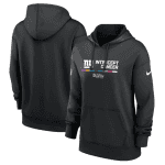 New York Giants 2022 Black NFL Crucial Catch Therma Performance Pullover Hoodie(Run Small)