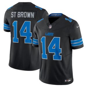 Detroit Lions #14 Amon-Ra St. Brown Black 2024 F.U.S.E. 2nd Alternate Vapor Limited Stitched Jersey