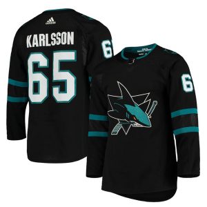San Jose Sharks #65 Erik Karlsson Black Stitched Jersey