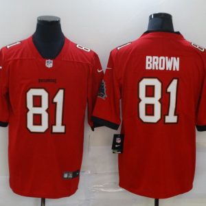 Tampa Bay Buccaneers #81 Antonio Brown Red Vapor Untouchable Limited Stitched Jersey
