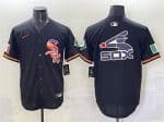Chicago White Sox Team Big Logo Black Mexico Limited Stitched Jersey