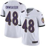 Baltimore Ravens #48 Patrick Onwuasor White Vapor Untouchable Limited Jersey