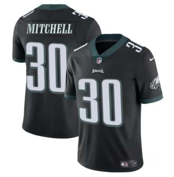 Philadelphia Eagles #30 Quinyon Mitchell Black 2024 Draft Vapor Untouchable Limited Stitched Jersey