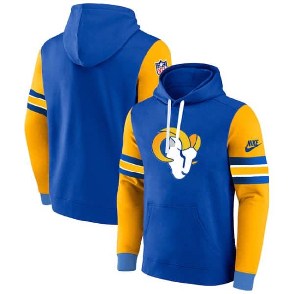 Los Angeles Rams Blue Yellow Pullover Hoodie