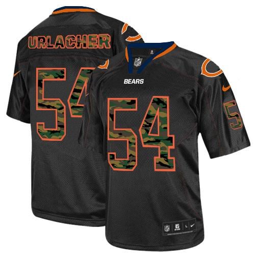 Chicago Bears #54 Brian Urlacher Black Stitched Jersey