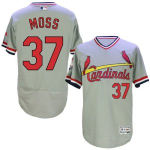 Cardinals #37 Brandon Moss Grey Flexbase Authentic Collection Cooperstown Stitched Jersey
