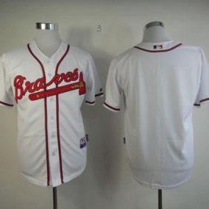 Braves Blank White Cool Base Stitched Jersey