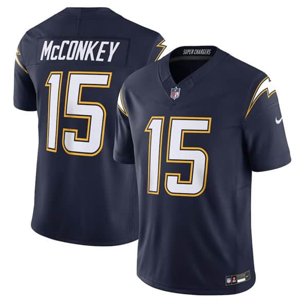 Los Angeles Chargers #15 Ladd McConkey Navy 2025 F.U.S.E. Alternate Vapor Limited Football Stitched Jersey