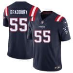 New England Patriots #55 Garrett Bradbury Navy 2025 F.U.S.E. Vapor Limited Stitched Jersey