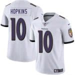 Baltimore Ravens #10 DeAndre Hopkins White Vapor Limited Jersey