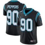 Carolina Panthers #90 Julius Peppers Black Vapor Untouchable Limited Stitched Jersey